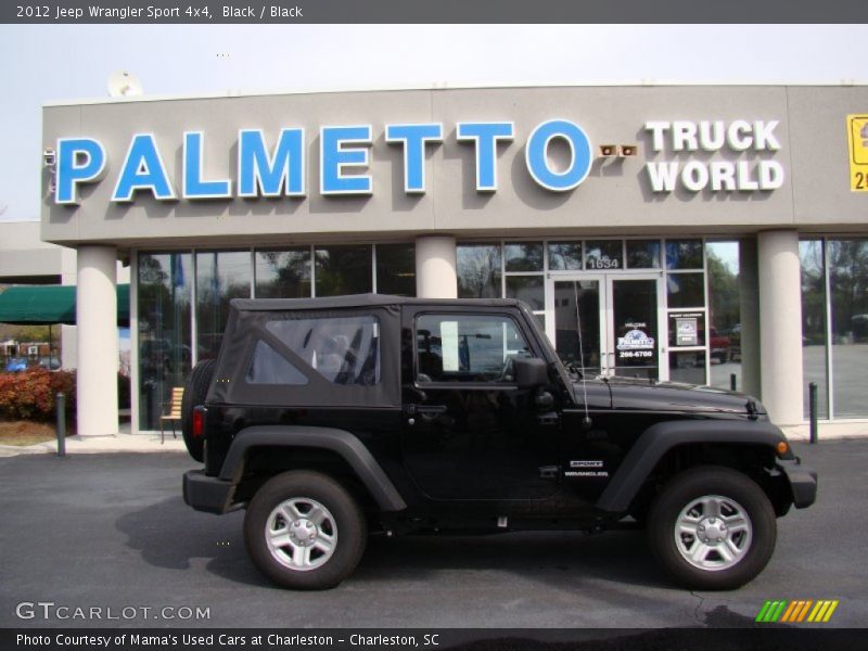 Black / Black 2012 Jeep Wrangler Sport 4x4