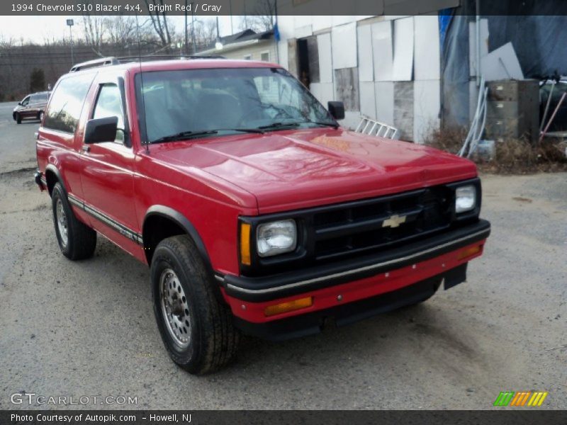 Bright Red / Gray 1994 Chevrolet S10 Blazer 4x4