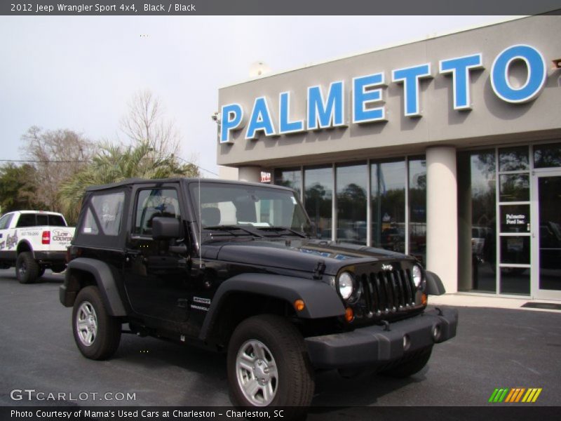 Black / Black 2012 Jeep Wrangler Sport 4x4