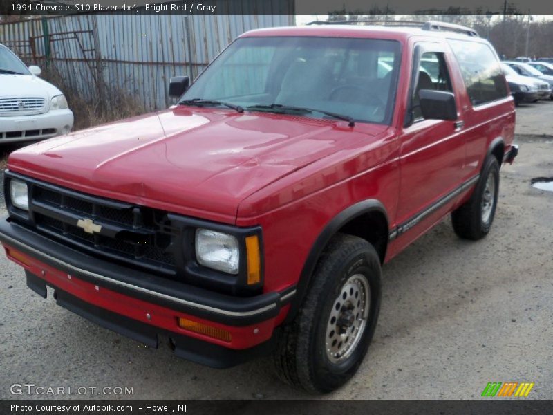 Bright Red / Gray 1994 Chevrolet S10 Blazer 4x4