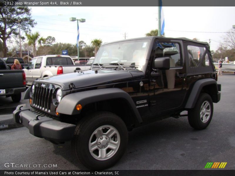 Black / Black 2012 Jeep Wrangler Sport 4x4