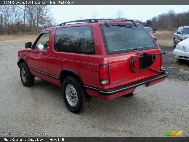 Bright Red / Gray 1994 Chevrolet S10 Blazer 4x4