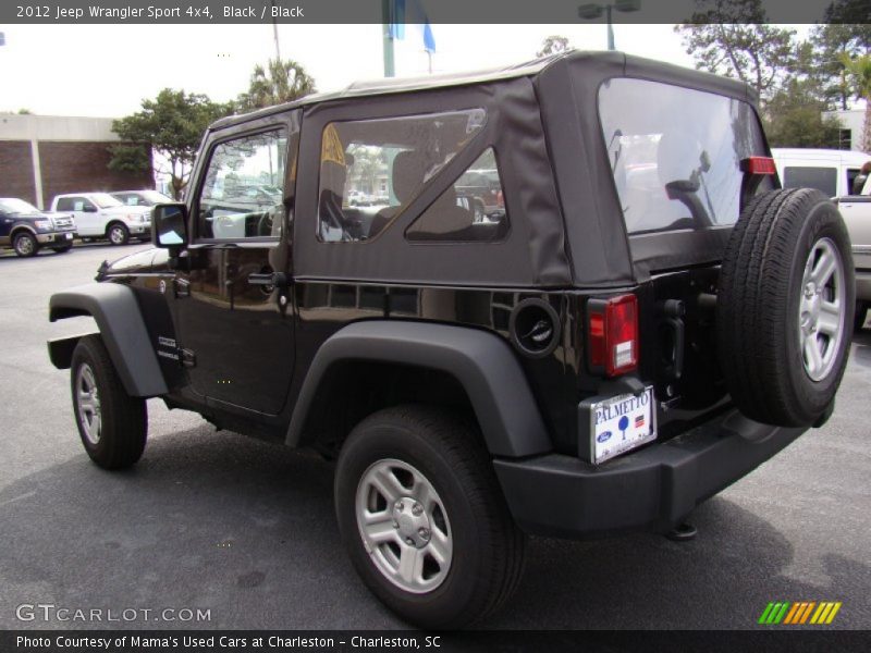 Black / Black 2012 Jeep Wrangler Sport 4x4