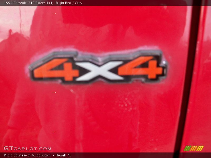 Bright Red / Gray 1994 Chevrolet S10 Blazer 4x4