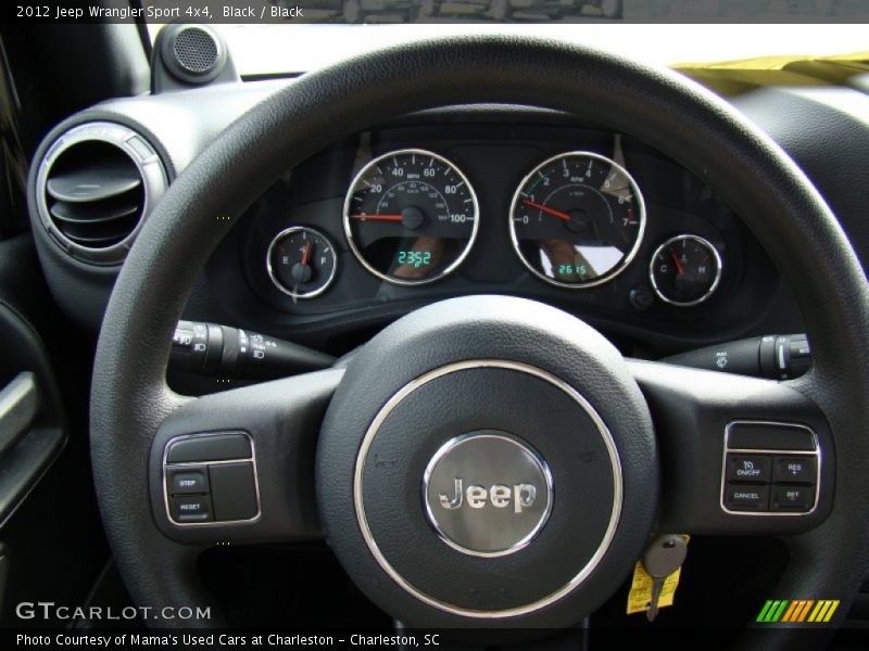 Black / Black 2012 Jeep Wrangler Sport 4x4