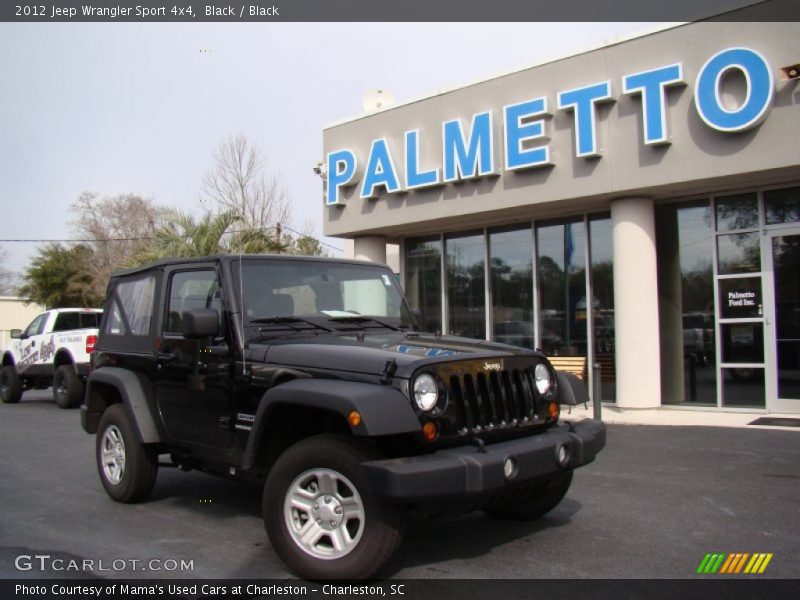 Black / Black 2012 Jeep Wrangler Sport 4x4