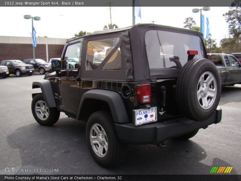 Black / Black 2012 Jeep Wrangler Sport 4x4