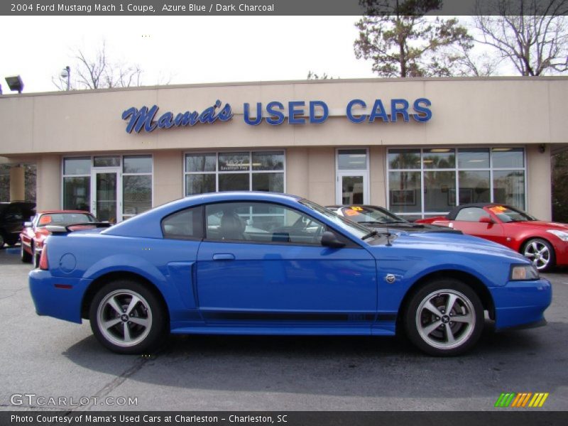 Azure Blue / Dark Charcoal 2004 Ford Mustang Mach 1 Coupe