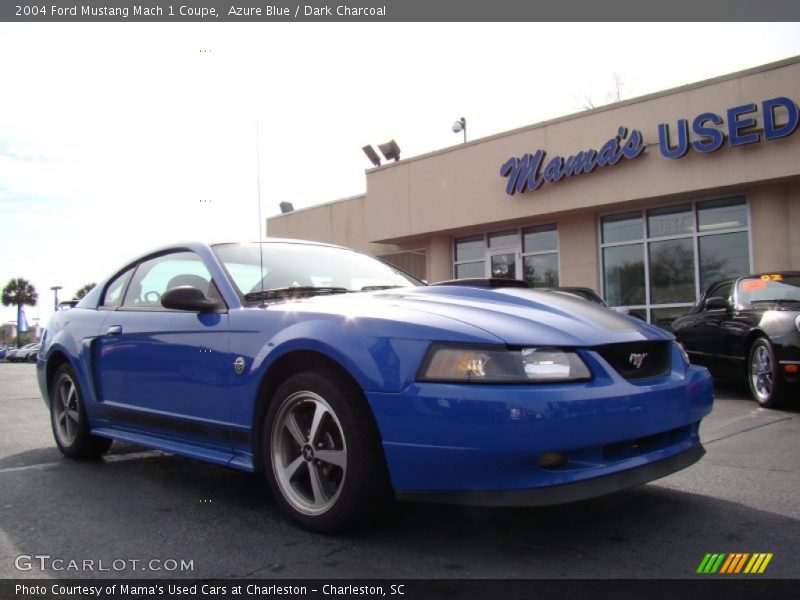 Azure Blue / Dark Charcoal 2004 Ford Mustang Mach 1 Coupe