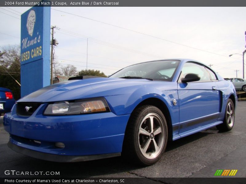 Azure Blue / Dark Charcoal 2004 Ford Mustang Mach 1 Coupe