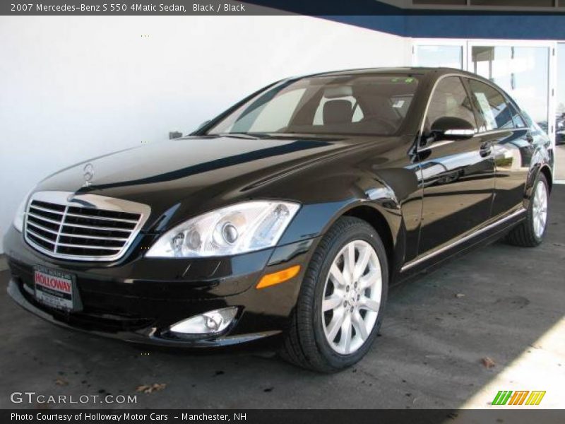 Black / Black 2007 Mercedes-Benz S 550 4Matic Sedan