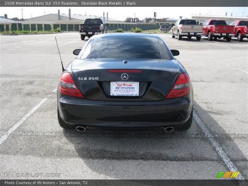 Obsidian Black Metallic / Black 2008 Mercedes-Benz SLK 350 Roadster