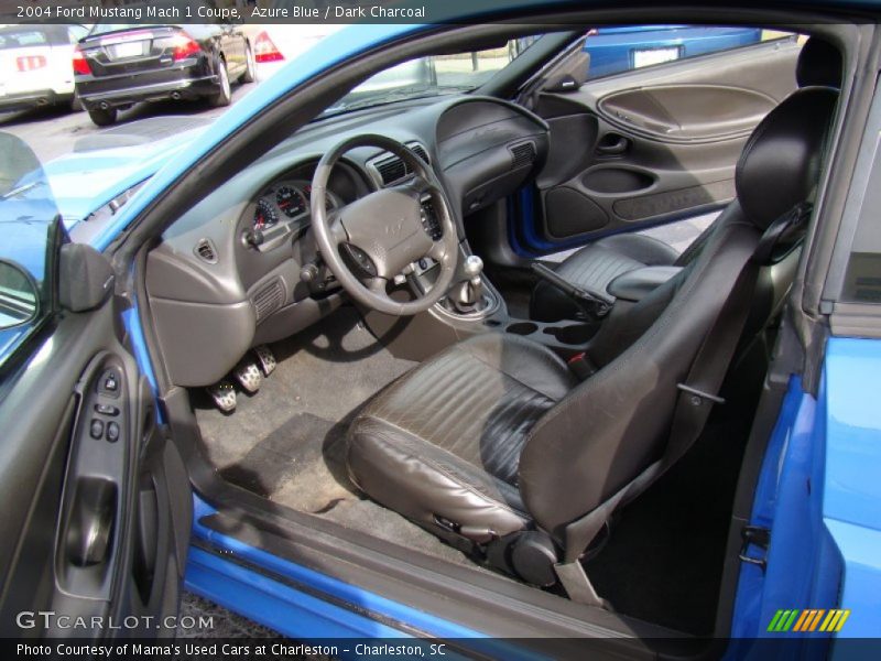Azure Blue / Dark Charcoal 2004 Ford Mustang Mach 1 Coupe