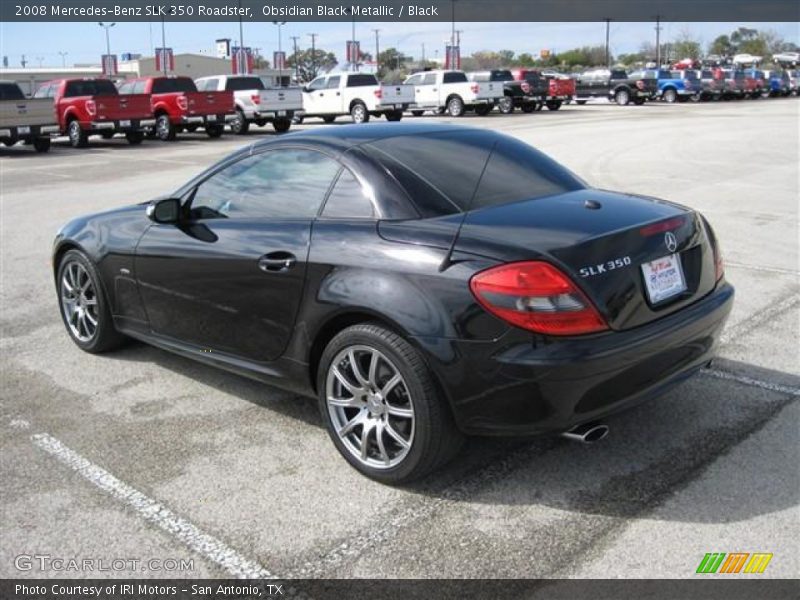 Obsidian Black Metallic / Black 2008 Mercedes-Benz SLK 350 Roadster