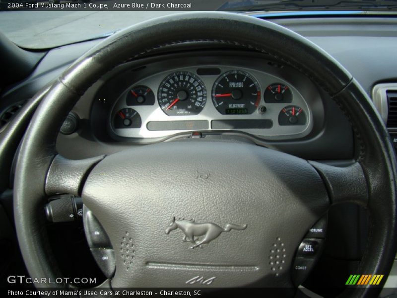 Azure Blue / Dark Charcoal 2004 Ford Mustang Mach 1 Coupe
