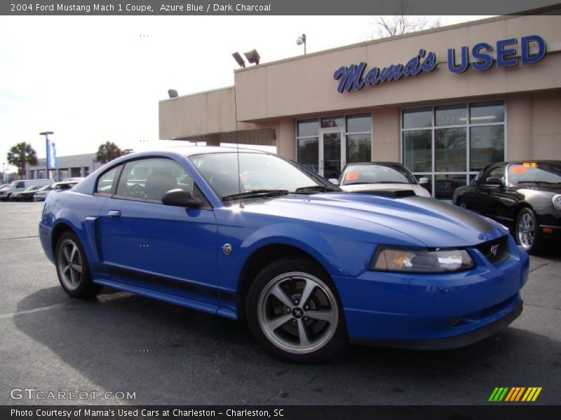 Azure Blue / Dark Charcoal 2004 Ford Mustang Mach 1 Coupe