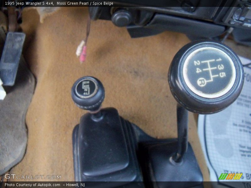 Moss Green Pearl / Spice Beige 1995 Jeep Wrangler S 4x4