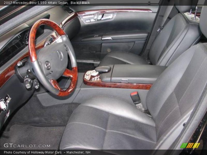 Black / Black 2007 Mercedes-Benz S 550 4Matic Sedan