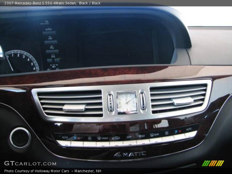 Black / Black 2007 Mercedes-Benz S 550 4Matic Sedan