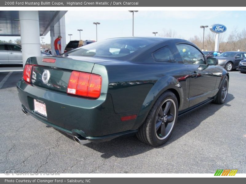 Highland Green Metallic / Dark Charcoal 2008 Ford Mustang Bullitt Coupe