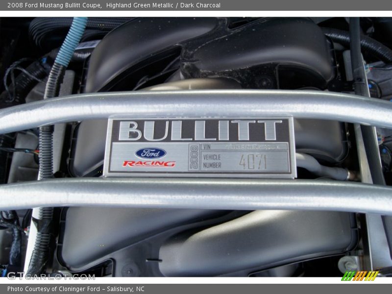  2008 Mustang Bullitt Coupe Logo