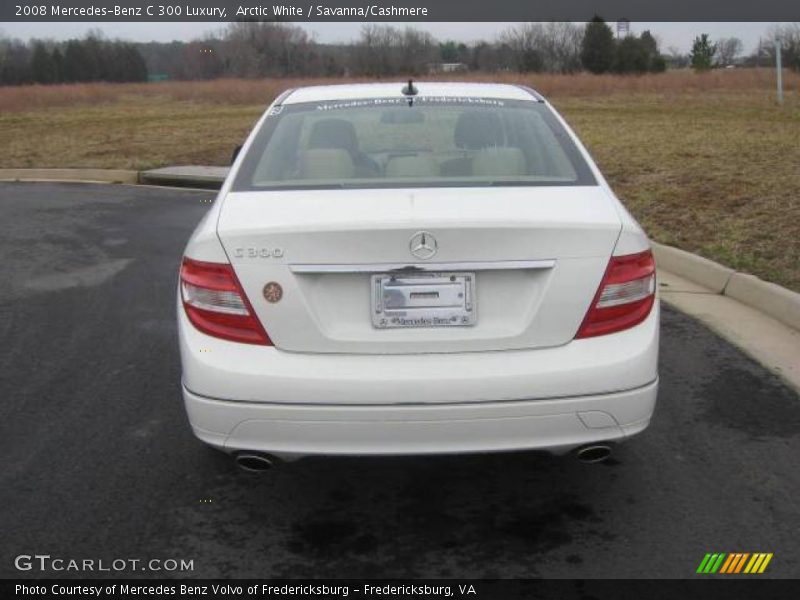 Arctic White / Savanna/Cashmere 2008 Mercedes-Benz C 300 Luxury