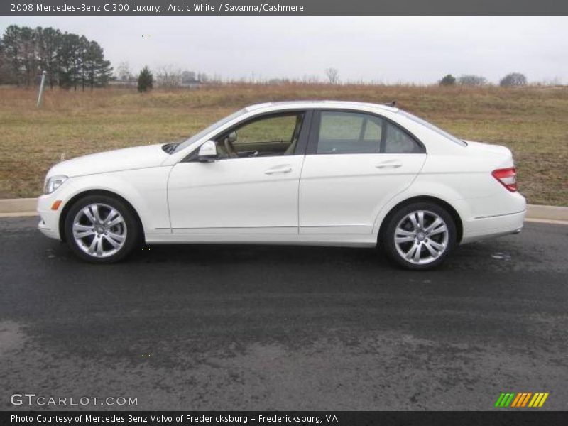 Arctic White / Savanna/Cashmere 2008 Mercedes-Benz C 300 Luxury