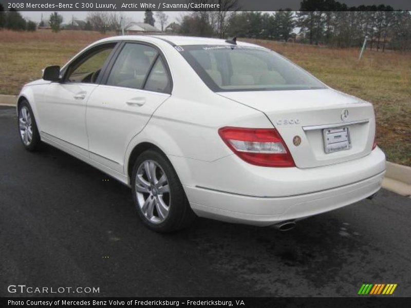 Arctic White / Savanna/Cashmere 2008 Mercedes-Benz C 300 Luxury