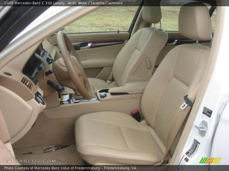 Arctic White / Savanna/Cashmere 2008 Mercedes-Benz C 300 Luxury