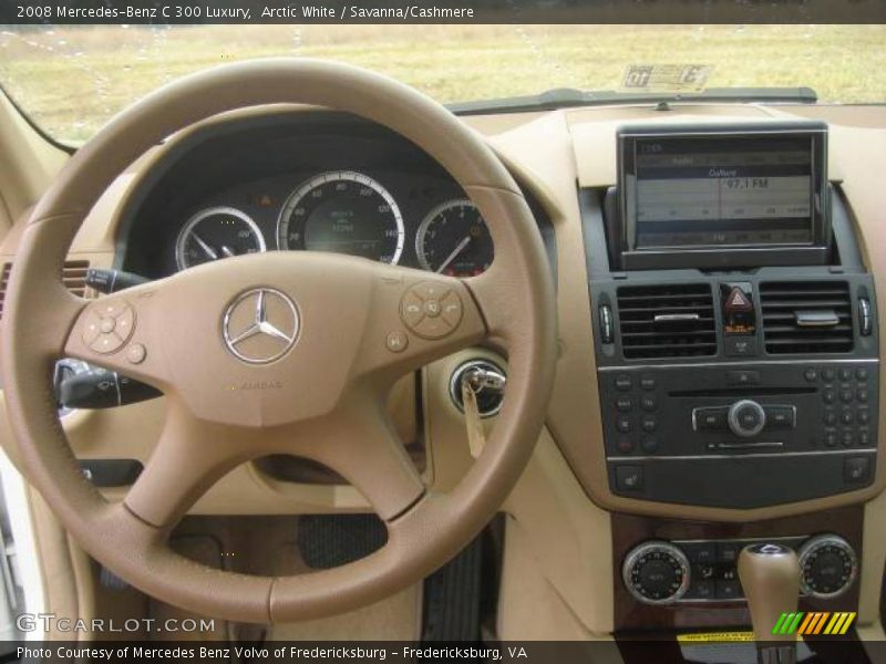 Arctic White / Savanna/Cashmere 2008 Mercedes-Benz C 300 Luxury