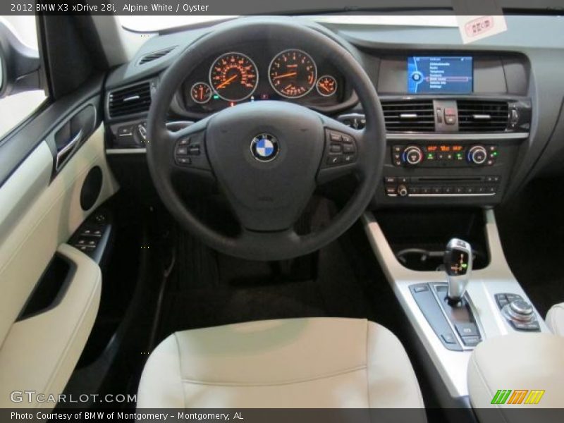 Alpine White / Oyster 2012 BMW X3 xDrive 28i