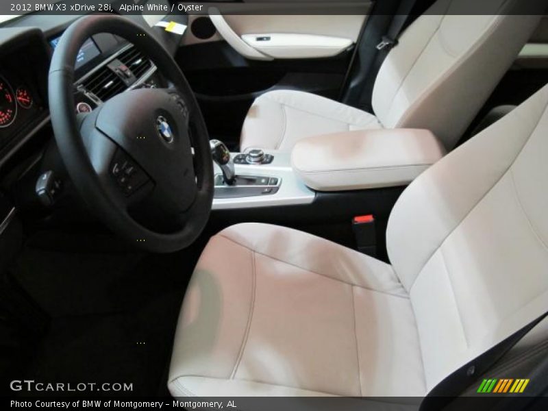 Alpine White / Oyster 2012 BMW X3 xDrive 28i