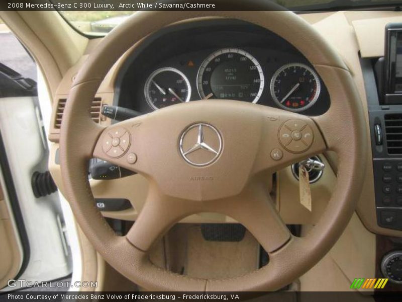 Arctic White / Savanna/Cashmere 2008 Mercedes-Benz C 300 Luxury