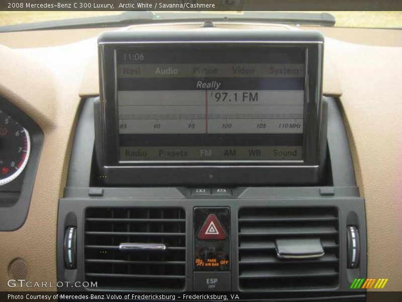 Arctic White / Savanna/Cashmere 2008 Mercedes-Benz C 300 Luxury