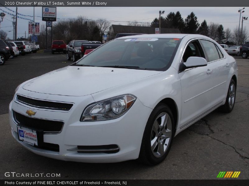 Summit White / Ebony 2010 Chevrolet Malibu LT Sedan