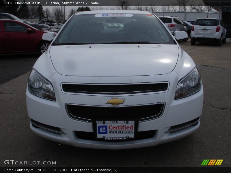 Summit White / Ebony 2010 Chevrolet Malibu LT Sedan