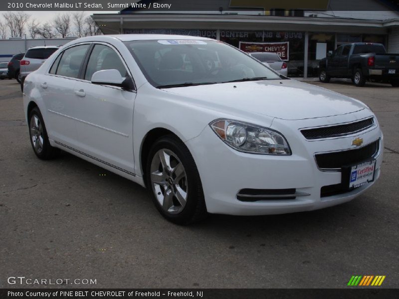 Summit White / Ebony 2010 Chevrolet Malibu LT Sedan