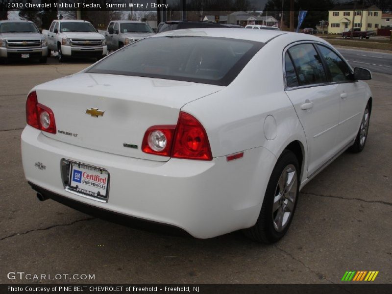 Summit White / Ebony 2010 Chevrolet Malibu LT Sedan