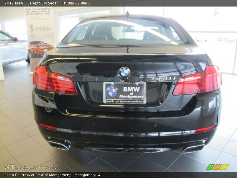 Jet Black / Black 2012 BMW 5 Series 550i Sedan