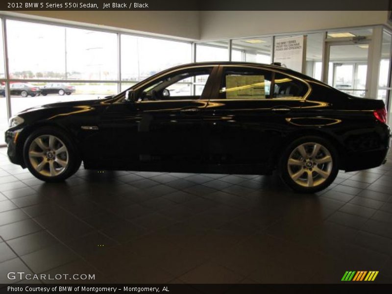 Jet Black / Black 2012 BMW 5 Series 550i Sedan