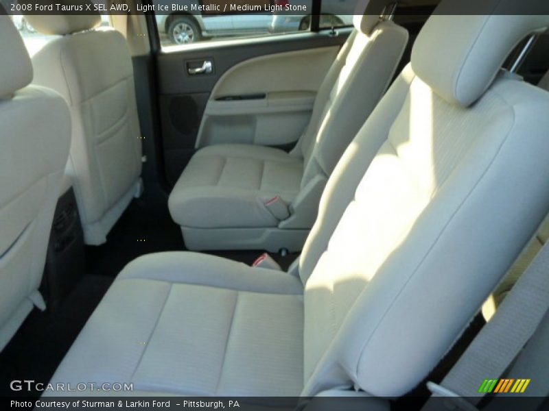Light Ice Blue Metallic / Medium Light Stone 2008 Ford Taurus X SEL AWD