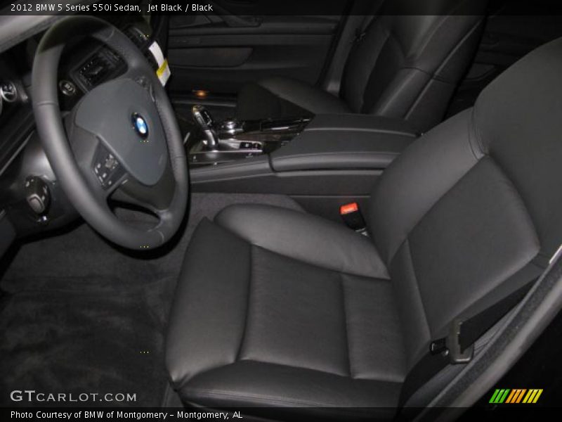 Jet Black / Black 2012 BMW 5 Series 550i Sedan