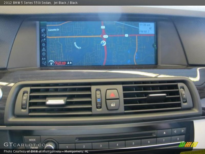 Navigation of 2012 5 Series 550i Sedan