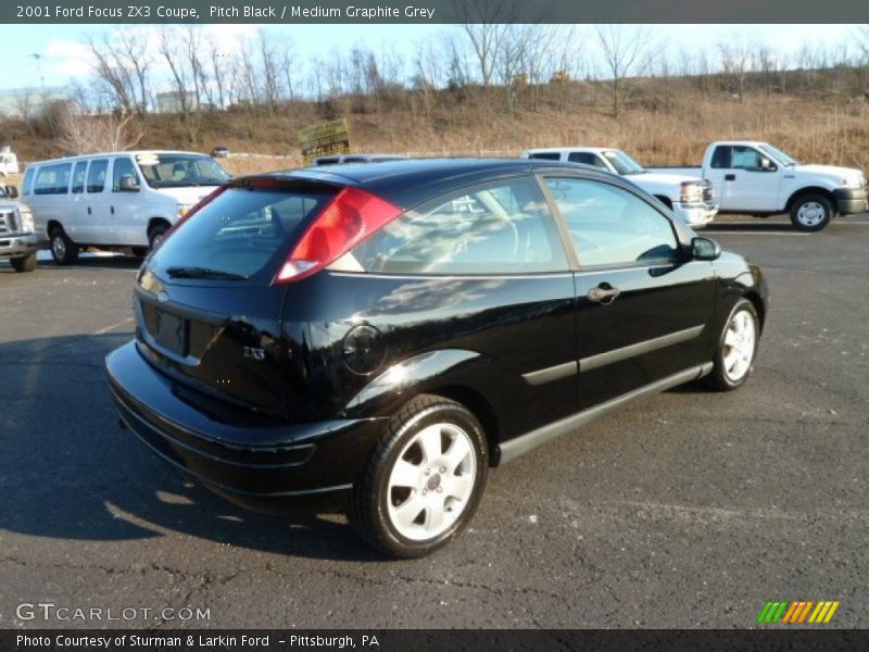 Pitch Black / Medium Graphite Grey 2001 Ford Focus ZX3 Coupe