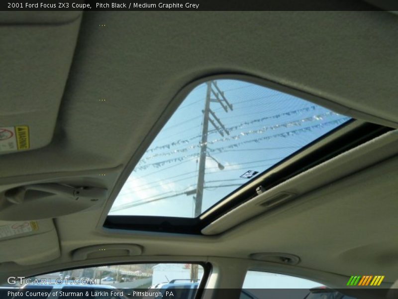 Pitch Black / Medium Graphite Grey 2001 Ford Focus ZX3 Coupe