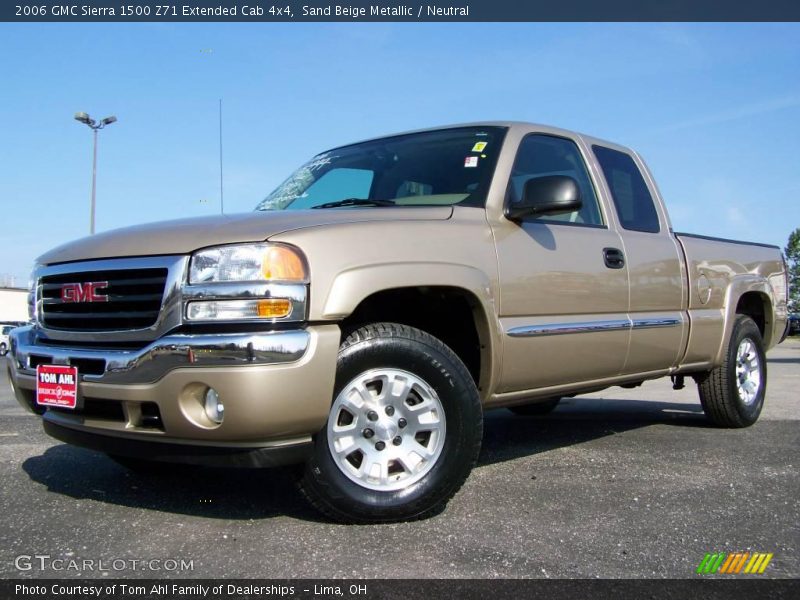 Sand Beige Metallic / Neutral 2006 GMC Sierra 1500 Z71 Extended Cab 4x4