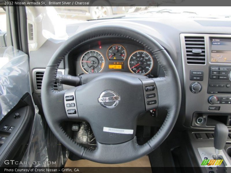 Brilliant Silver / Charcoal 2012 Nissan Armada SV