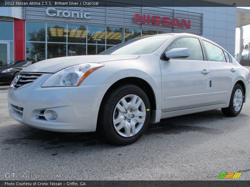 Brilliant Silver / Charcoal 2012 Nissan Altima 2.5 S