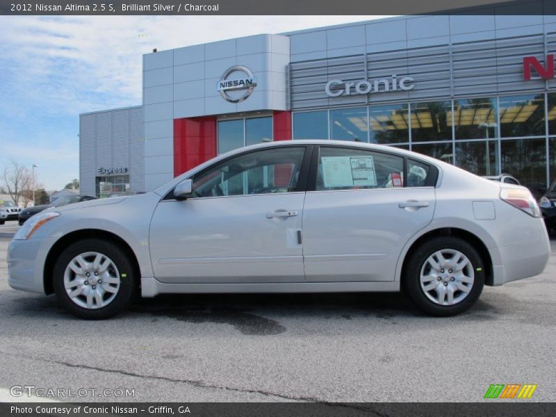 Brilliant Silver / Charcoal 2012 Nissan Altima 2.5 S