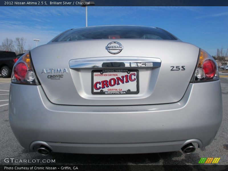 Brilliant Silver / Charcoal 2012 Nissan Altima 2.5 S